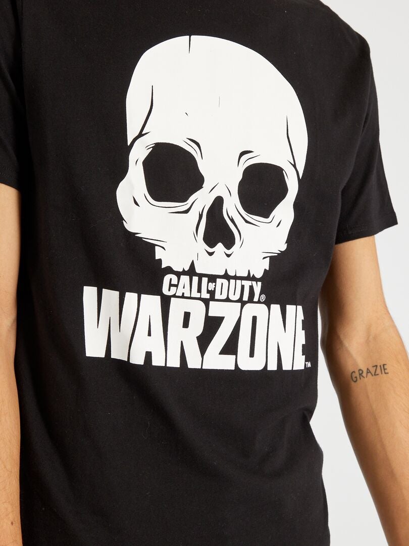T-shirt 'Call of duty®' 'Warzone™' noir - Kiabi