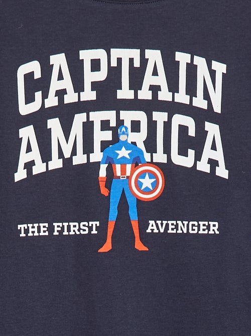 T-shirt 'Captain America' 'Marvel' manches courtes - Kiabi