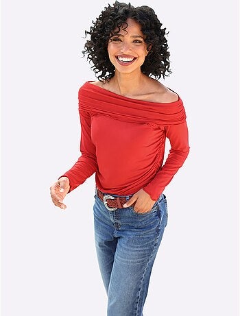 T-shirt Carmen Qualité Viscose Douce - Taille Standard - Helline