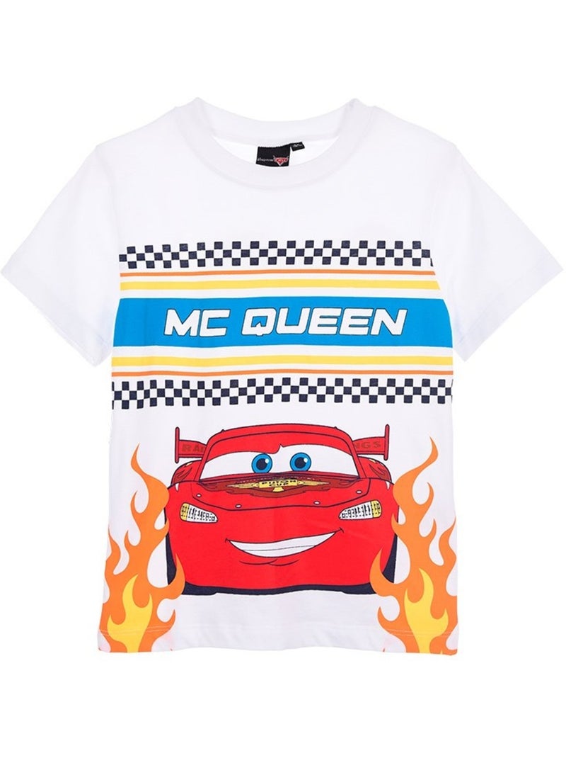 T-Shirt Cars| Licence Officielle Blanc - Kiabi