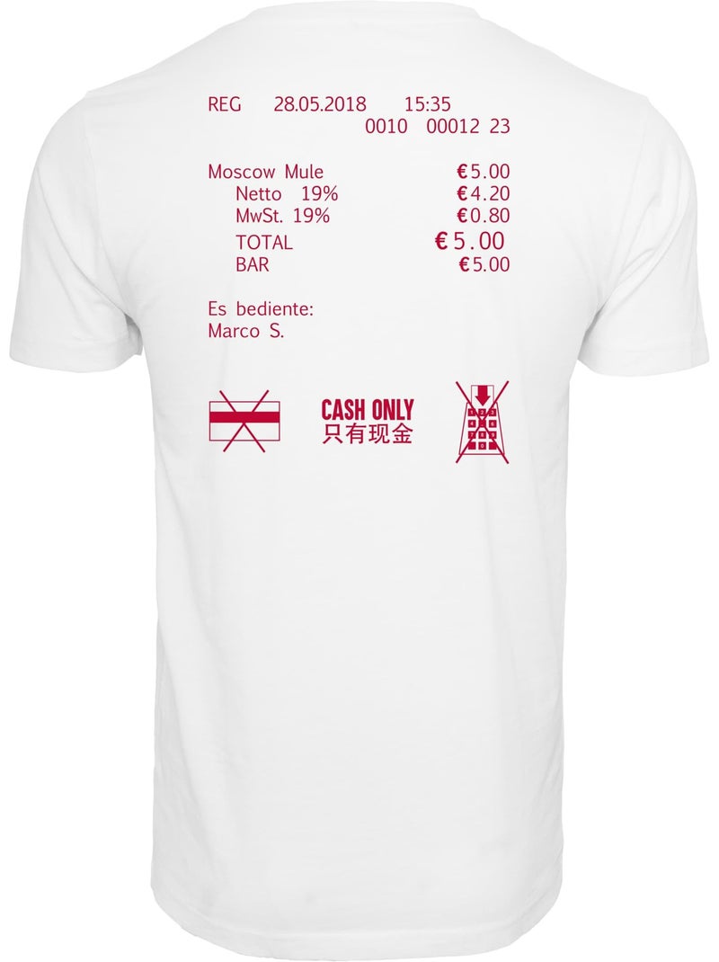 T-shirt cash only - mister tee Blanc - Kiabi