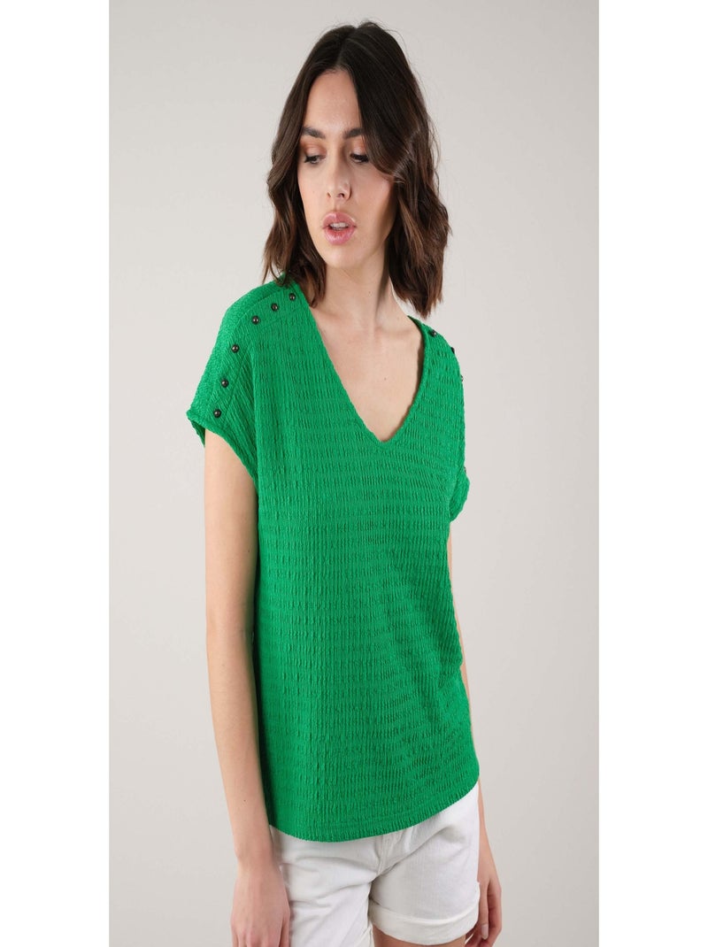 T-shirt casual pour femme 'Deeluxe' Vert - Kiabi