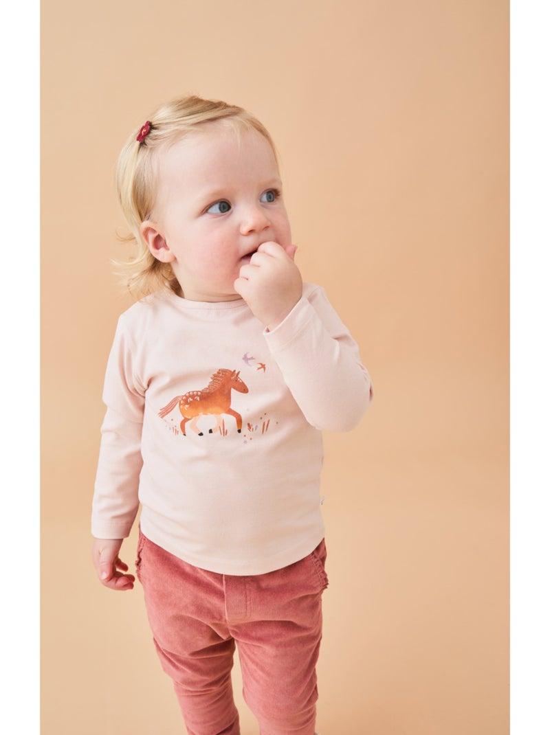 T-shirt cheval, Jersey Noukie's Rose - Kiabi