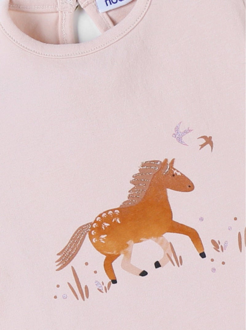 T-shirt cheval, Jersey Noukie's Rose - Kiabi