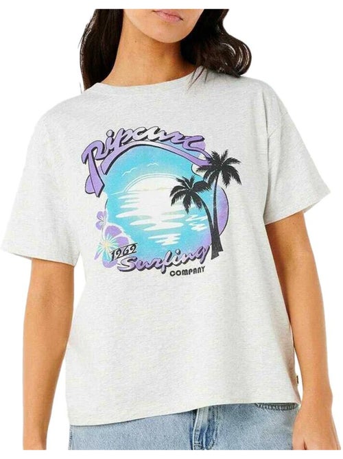 T-Shirt  Chiné Femme Rip Curl Neon Isles - Kiabi