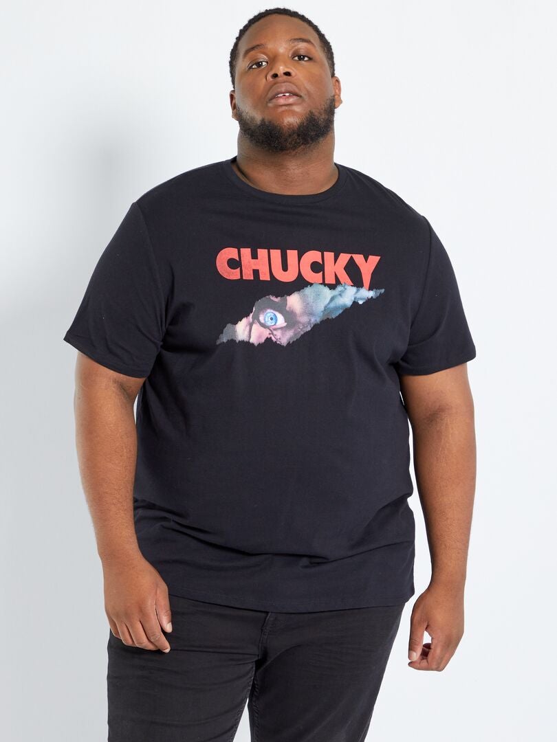 T-shirt 'Chucky' en jersey Noir - Kiabi