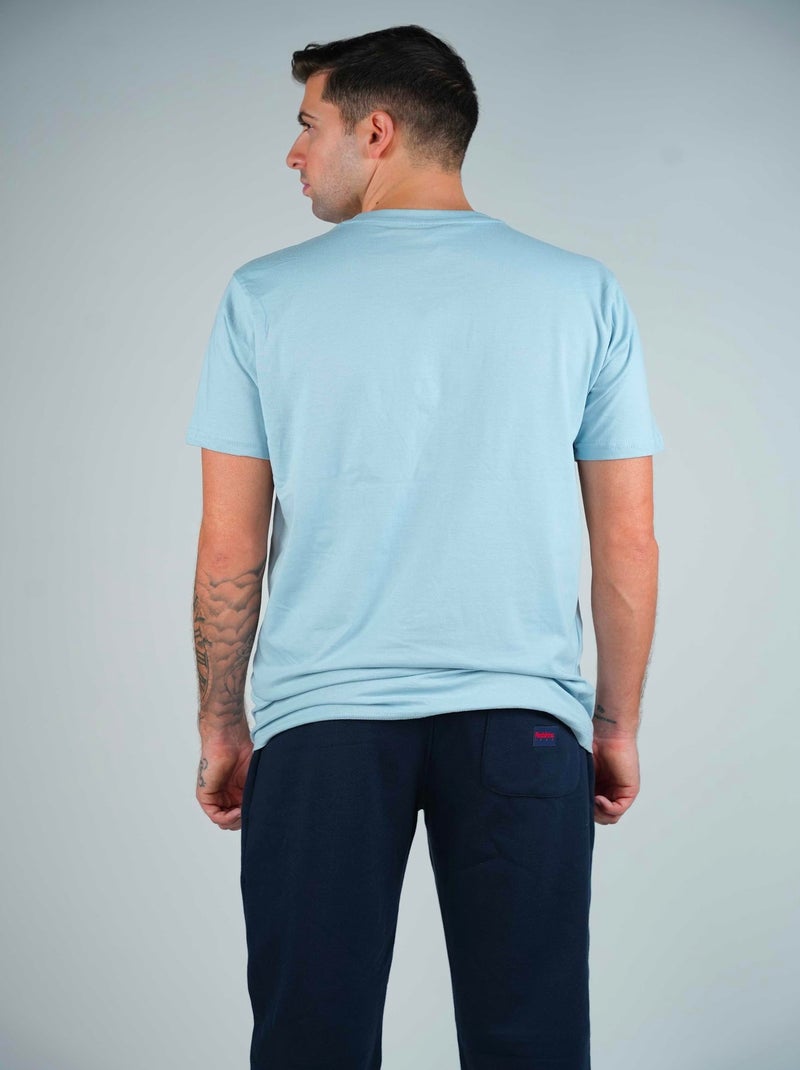 T-shirt  Clair Chicago Redskins Bleu clair - Kiabi