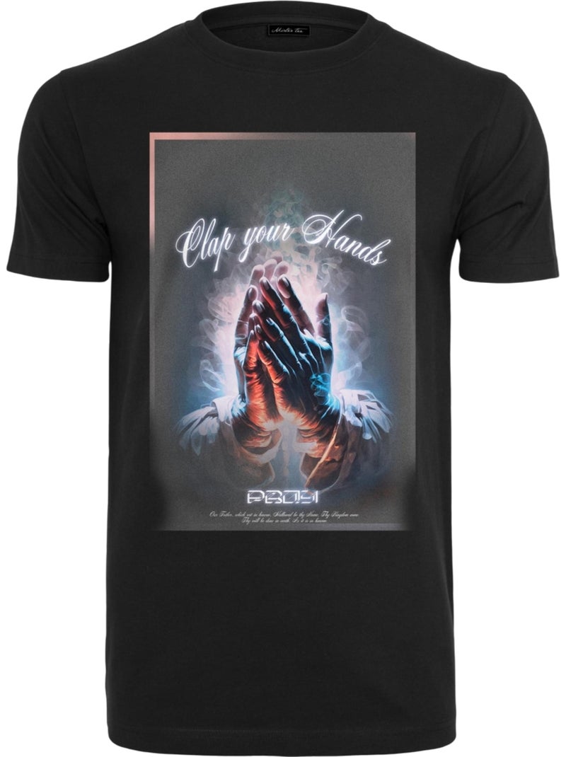 T-shirt clap your hands - mister tee Noir - Kiabi