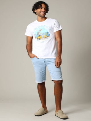 T-shirt classique en jersey avec imprimé 'Deeluxe'