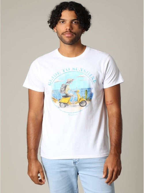 T-shirt classique en jersey avec imprimé 'Deeluxe' - Kiabi
