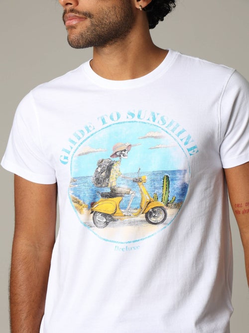 T-shirt classique en jersey avec imprimé 'Deeluxe' - Kiabi