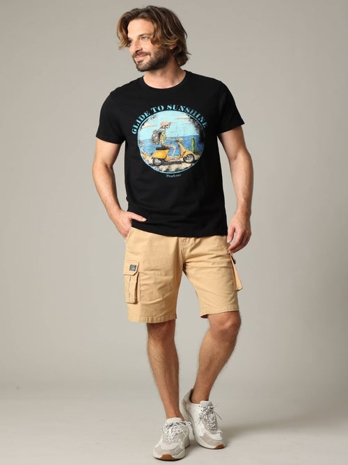 T-shirt classique en jersey avec imprimé 'Deeluxe' - Kiabi
