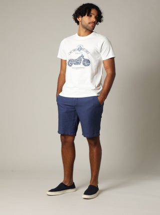 T-shirt classique en jersey de coton à manches courtes 'Deeluxe'