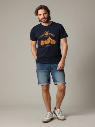T-shirt classique en jersey de coton à manches courtes 'Deeluxe'
