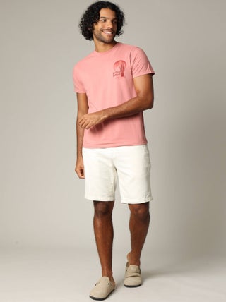 T-shirt classique en jersey de coton à manches courtes 'Deeluxe'