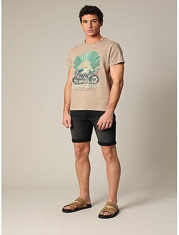 T-shirt classique en jersey de coton avec imprimé 'deeluxe'