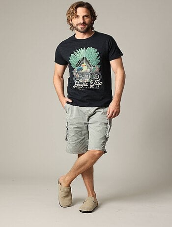 T-shirt classique en jersey de coton avec imprimé 'deeluxe'