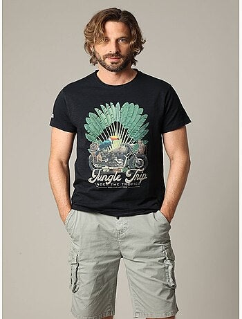 T-shirt classique en jersey de coton avec imprimé 'deeluxe'