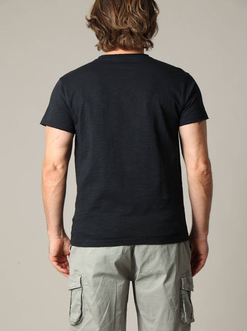 T-shirt classique en jersey de coton avec imprimé 'Deeluxe' - Kiabi