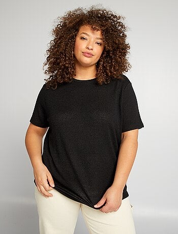 Chemisier Femme KIABI Taille 38 | Occasion Très Bon état | Pois Noir Et Blanc