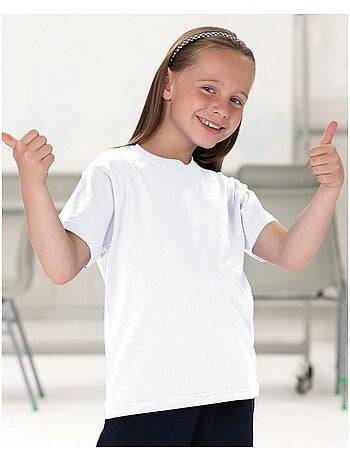 T-shirt classique uni jerzees schoolgear pour enfant - jerzees schoolwear