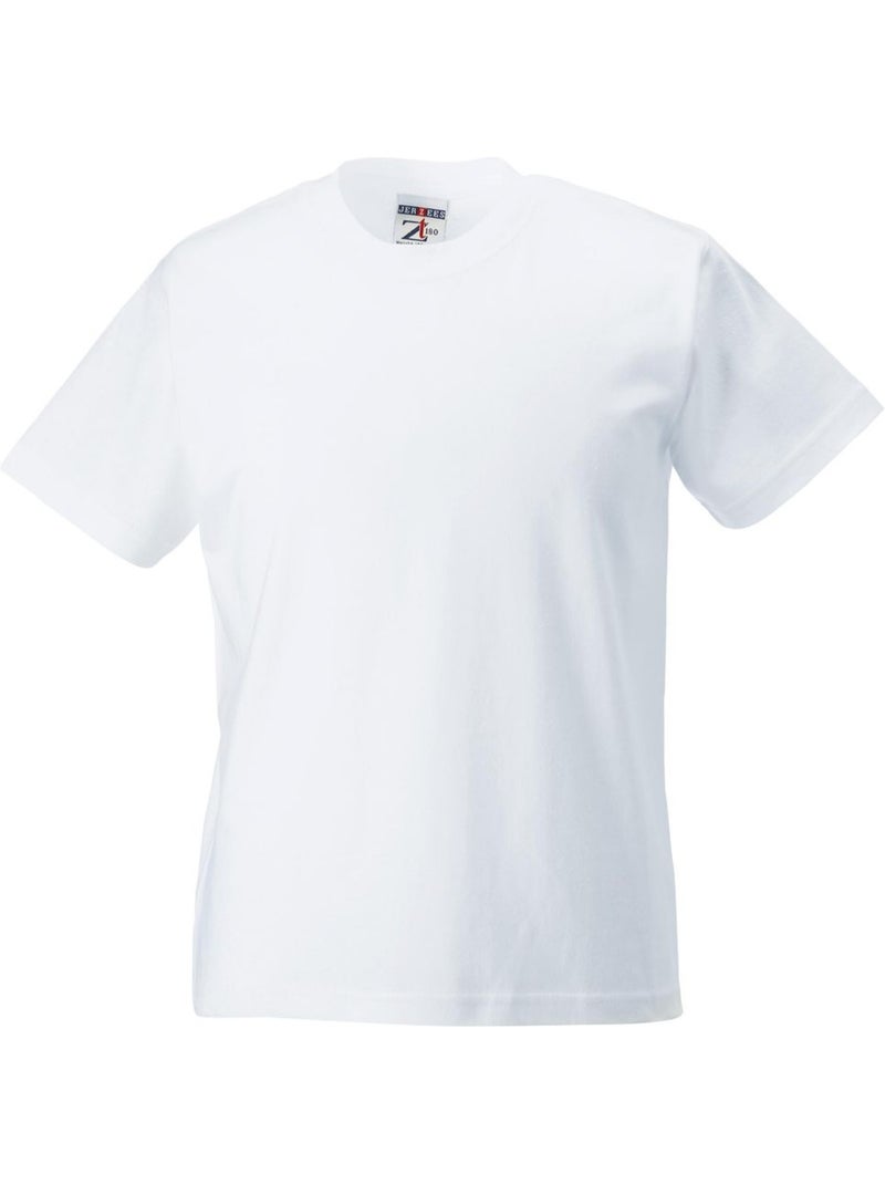 T-shirt classique uni jerzees schoolgear pour enfant - jerzees schoolwear Blanc - Kiabi