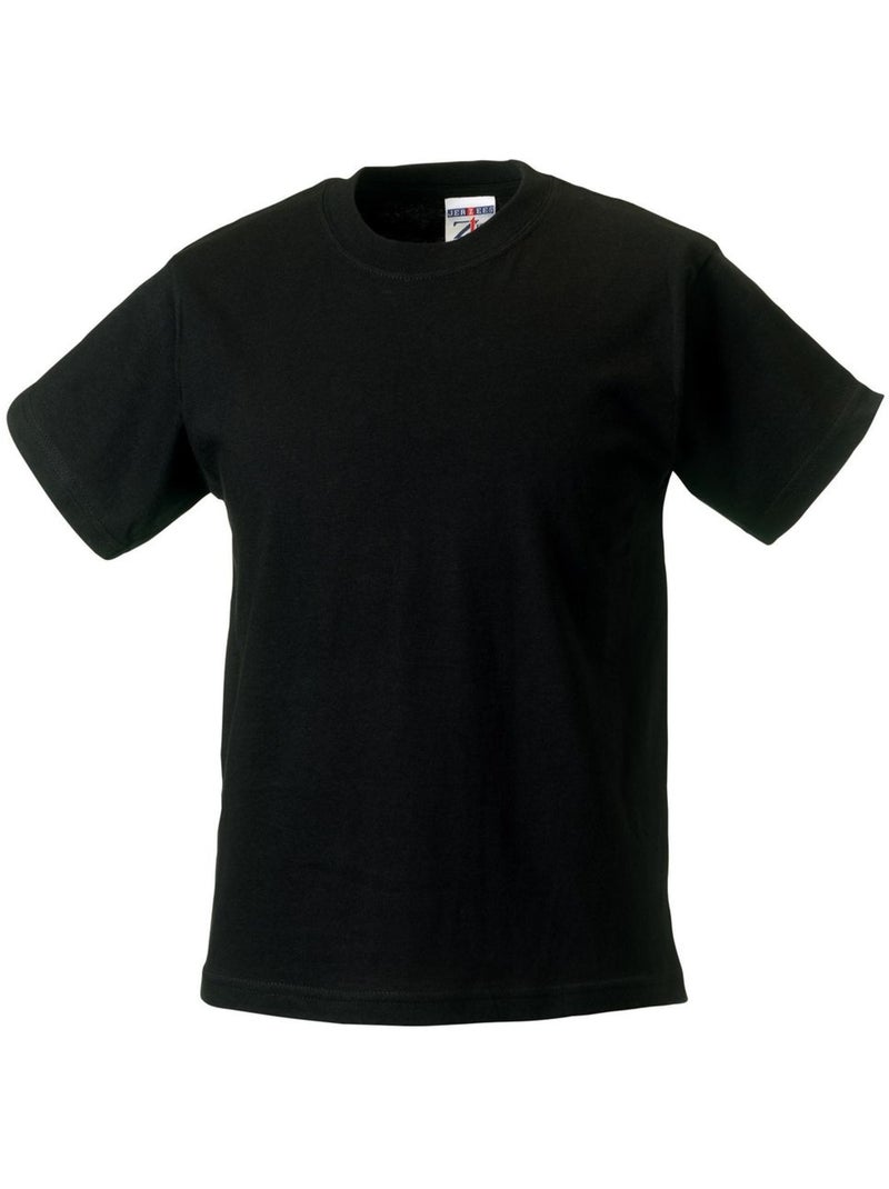 T-shirt classique uni jerzees schoolgear pour enfant - jerzees schoolwear Noir - Kiabi