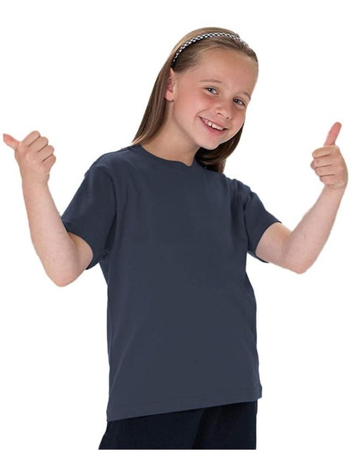 T-shirt classique uni Jerzees Schoolgear pour enfant - Kiabi
