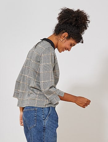 T-shirt claudine 'Prince de Galles' - Kiabi