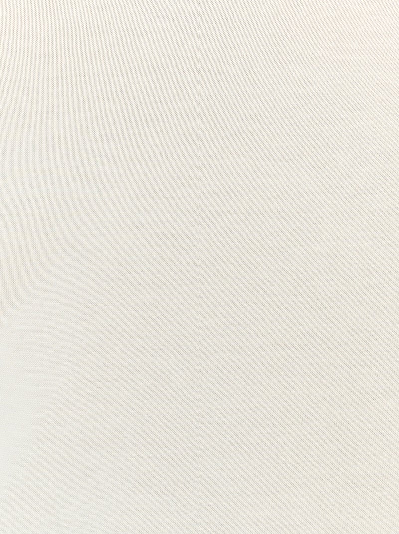 T-shirt Climatyl col dentelle - Damart Blanc cassé - Kiabi