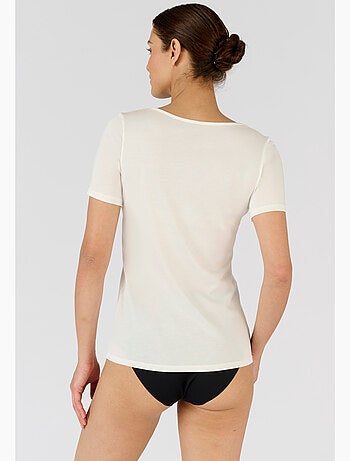 T-shirt Climatyl col dentelle - Damart