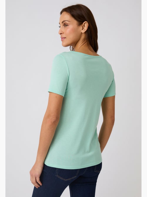 T-shirt Climatyl col dentelle - Damart - Kiabi T-shirt Climatyl col dentelle - Damart - Kiabi