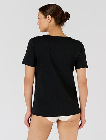 T-shirt Climatyl col dentelle - Damart