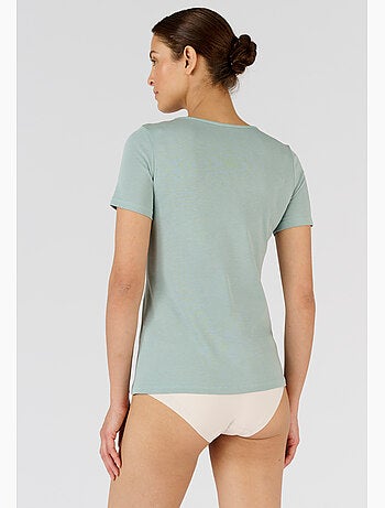 T-shirt Climatyl col dentelle - Damart