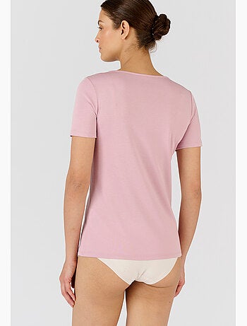 T-shirt Climatyl col dentelle - Damart