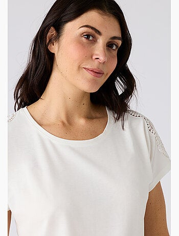 T-shirt Climatyl détail dentelle - Damart