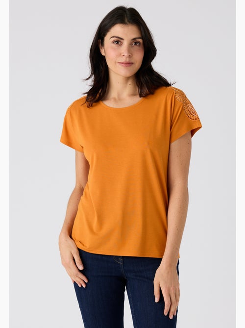 T-shirt climatyl détail dentelle - damart - Kiabi
