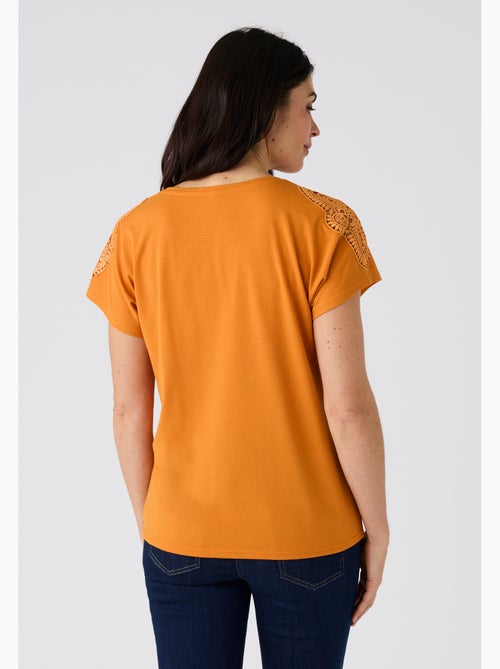 T-shirt climatyl détail dentelle - damart - Kiabi
