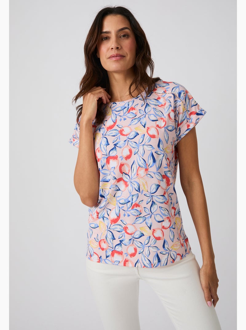 T-shirt climatyl détail jour échelle aux épaules - damart Rose - Kiabi