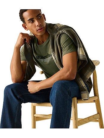T-shirt cline ix mountain reflection pour homme - regatta