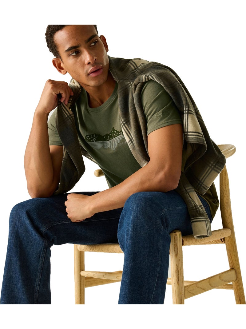 T-shirt cline ix mountain reflection pour homme - regatta Vert kaki - Kiabi