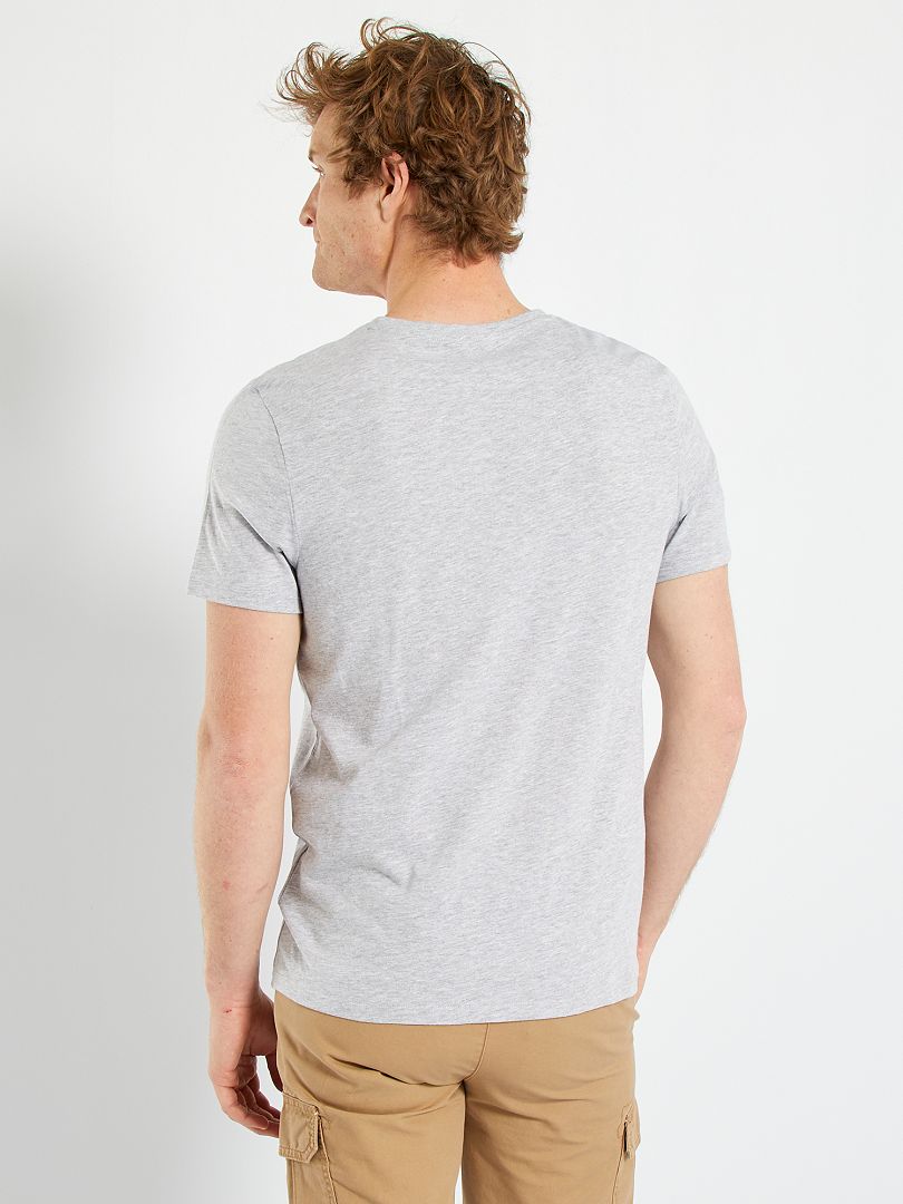 Homme - T-shirt Vintage Great Outdoors Gris Clair Cosy Chiné