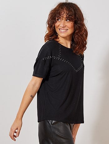 T-shirt clouté - Kiabi