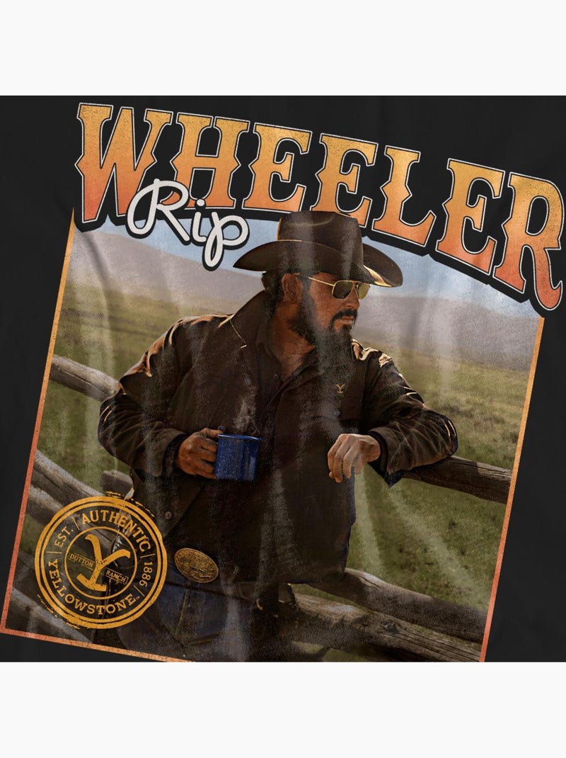 T-shirt coffee with rip wheeler - yellowstone Noir - Kiabi