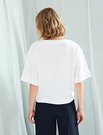 T-shirt col bateau femme MO Fashion