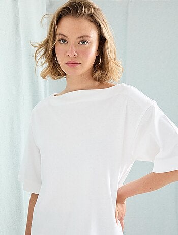 T-shirt col bateau femme MO Fashion