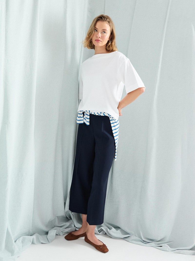 T-shirt col bateau femme MO Fashion Blanc - Kiabi