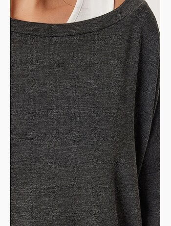 T-shirt col bateau manches longues istanbul