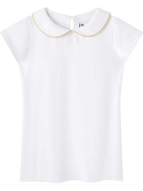 T-shirt Col Claudine  et    Manches Courtes  SOPHIA - 'LA FAUTE A VOLTAIRE' - Kiabi