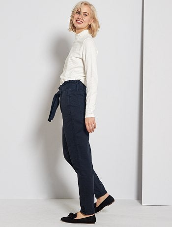 T-shirt col montant à pois - Kiabi